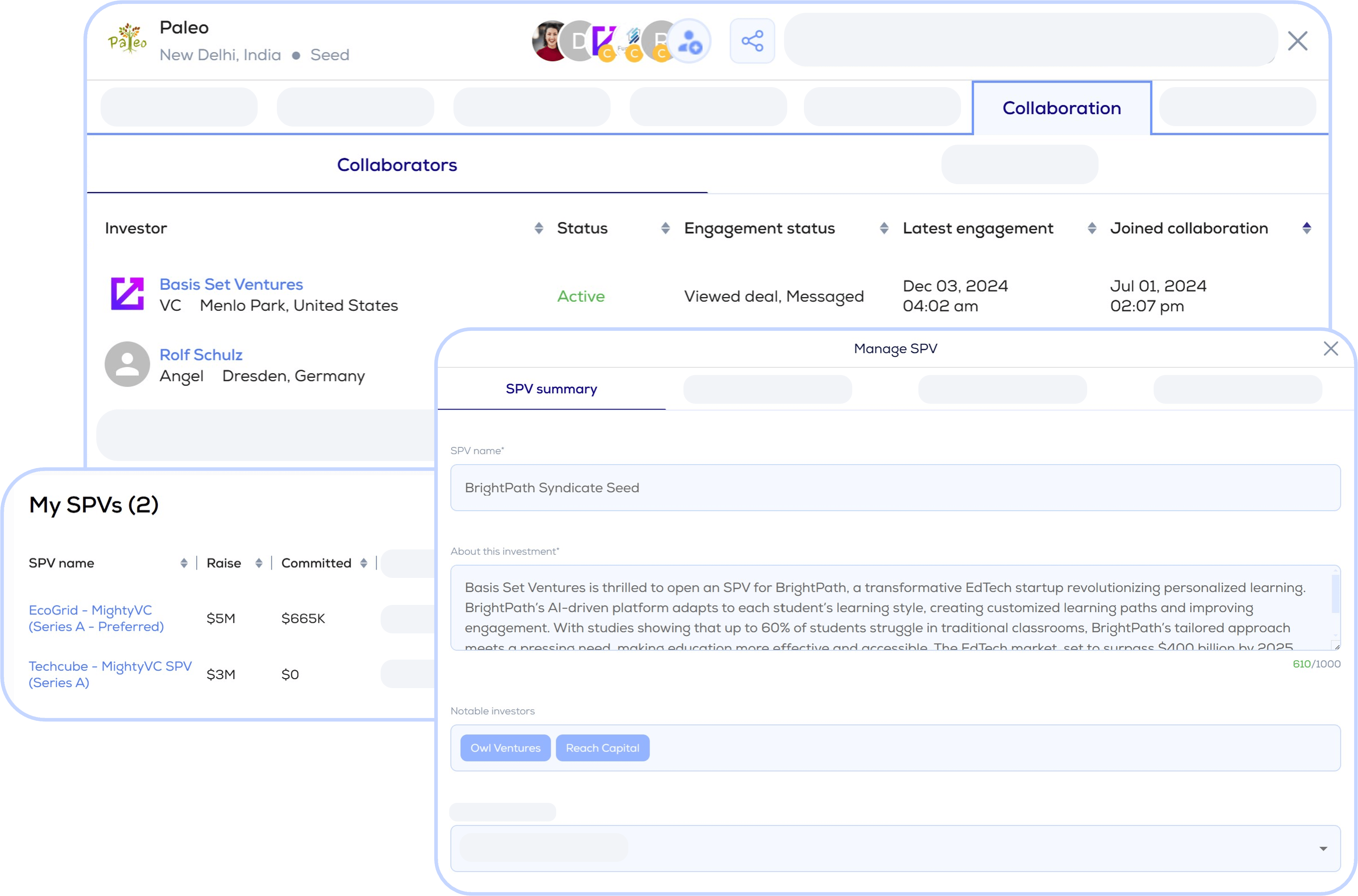 Services 6 Deal Collaboration & SPV formation